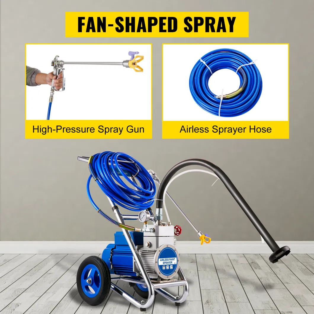 Cart Airless Paint Sprayer Electric Paint Sprayer 1500W Paint Sprayer Kit